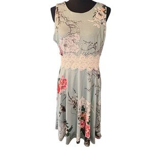 Homeyee floral dress sz XL nwot